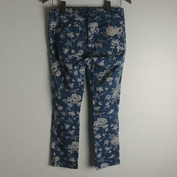 Lauren Jean Company Floral Denim Jeans Pants - Picture 6 of 7